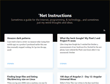 Tablet Screenshot of netinstructions.com